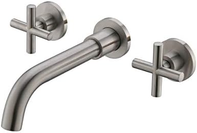Havin Bathroom Sink Faucet ,Matte Black Color,with hot and Cold Water Hoses (Black Single Faucet Style A)