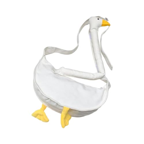 Sac porté épaule femme grand volume en toile stable à motif oie