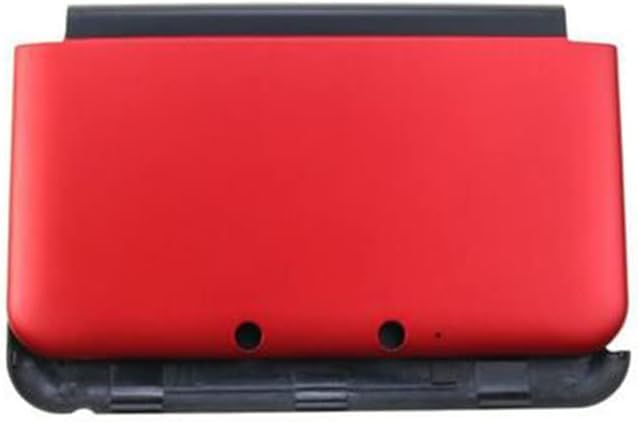 Image of Top & Bottom Faceplate Cover Plate Case Housing Shell for 3DS XL /LL Console Front Back Cover (Red)