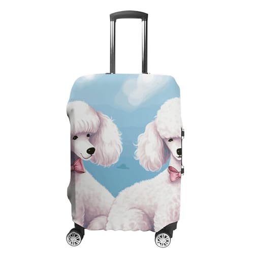 Carry on Luggage Cover Poodles Dogs Suitcase Covers for Luggages Tsa Approved Travel Luggage Sleeve Protector Elastic Suitcase Protector Anti-Scratch Washable Fits 19-30 Inch Case -L