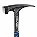Real Steel Ultra Rock Pick Hammer 22 oz One Piece Steel Chipping Brick Masonry Hammer with Rubber Grip for Geological Study and Rock Hounding 0523