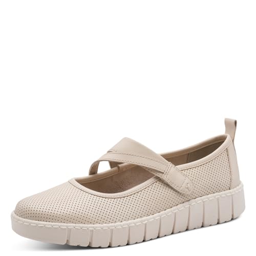 Ballerines Jana Femme confort chaussure plate à bride cheville noire 8-24764-46
