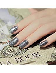 LIHI Corlor Lab Adhesion 22PCS Nail Art Transfer Decals Sticker DIY Nail Polish Strips,Nail Wraps, Nail Patch, 100% Real Nail Polish Applique for Manicure, Wedding, Party, BC001 Galaxy