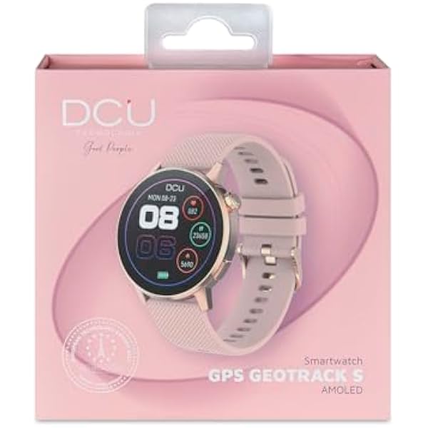 DCU TECNOLOGIC Smartwatch GPS GEOTRACK S Amoled display | Altimeter, Barometer and Compass | More than 130 sports modes | Bluetooth connectivity | Android/iOS compatible