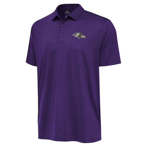Antigua Men's Purple Baltimore Ravens-Ellipse Performance Polo