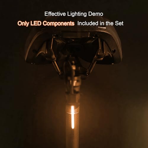 Image of DIY Kit Streaming Lights 3V Waterproof LED Beads Breathing Light Auto Meteor Festival Decoration Lights (Warm Light, 2 pcs.)