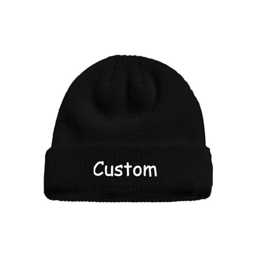 Bulk Custom Beanies for Men & Women Custom Winter Hats Knit Hat Personalized Beanie Skull Cap with Text Logo