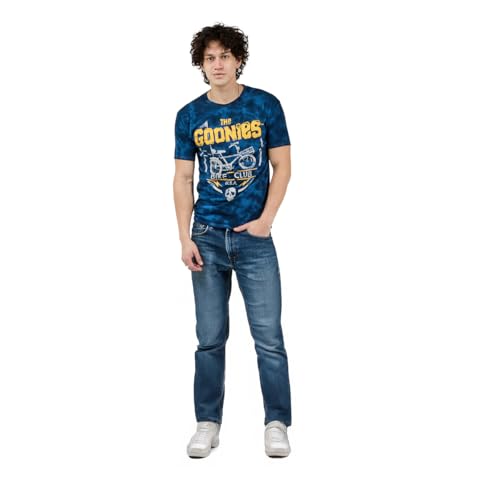 T-shirt Goonies Bike Club homme col rond bleu marine coton été