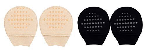 Lovful 5 Pack Women Non Slip Toe Toppers Socks No Show Liner Socks Half Socks,Multicoloured #TOP5