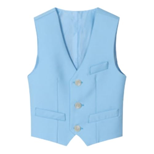 SevenBoy Kids Vest for Boys 4 Button Formal Suit Vest Children's Suit Vest