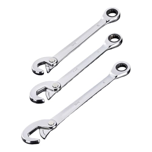 Llave de trinquete con mango ergonómico antifatiga para trabajos mecánicos 8