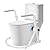 Toilet Safety Rails for Elderly & Handicap Adults - 400 lbs Capacity Adjustable Safety Frame with Foldable Armrests, Stand Alone Design - Toilet Rails for Seniors