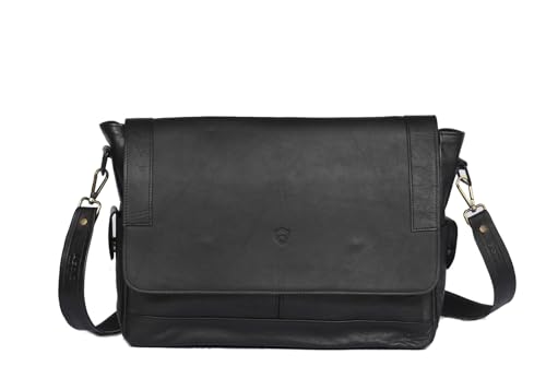 Sac à bandoulière en cuir pour ordinateur 15" parfait pour le bureau et les trajets