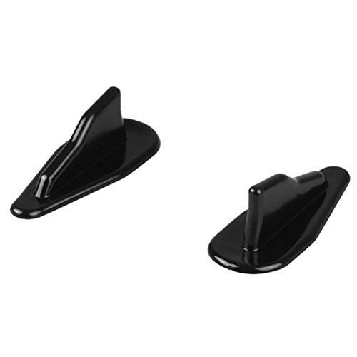 CoscosX 10 Pcs Mini Shark Fin Diffuser Vortex Generator Universal Car Truck SUV Roof Decoration Spoiler Wing Carbon Fiber Car Accessories 2.95inch,Black - Thumbnail 4