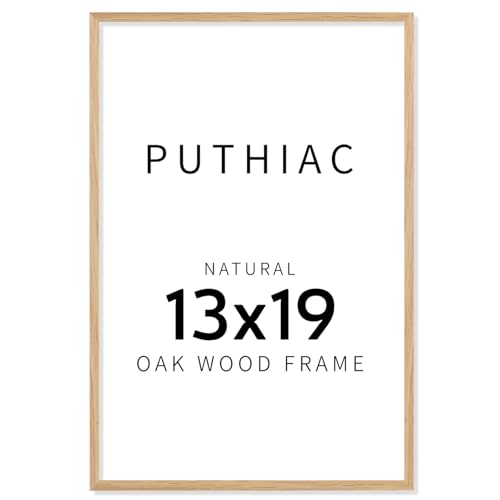 13x19 Oak Wood Picture Frame - 13"x19" Poster Frames for Wall, 13x19 Picture Frames for Wall, 13 x 19 Picture Frames, 13 x 19 Frames for Wall(1 Pack, Beige)