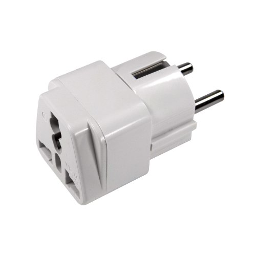 Adattatore Universale da Viaggio Spina Bianca EU