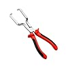 Fuel Line Plier Filter Calipers Petrol Hose Pipe Clamp Clip Quick Disconnect Release Removal Hand Tool for Car Auto Maintenance Red Handles #4