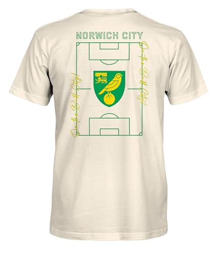 Norwich City FC Premium Heavyweight Cotton T-Shirt (US, Alpha, X-Large, Regular, Regular, Natural OTP)
