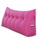 LIXIONG Pad Triangle canapé Coton Coussin de Chevet Sac à Dos Oreiller de Dossier Chevet Grosse tête Coussin Lavable, 4 Couleurs, 8 Tailles (Couleur : Red, Taille : 1.35m)