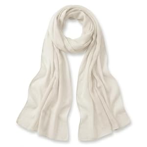 TigerTie Damen Chiffon Schal Halstuch – Luftig und angenehm zu tragen – 160 x 36 cm, creme beige