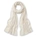 TigerTie Damen Chiffon Schal Halstuch – Luftig und angenehm zu tragen – 160 x 36 cm, creme beige