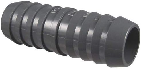 Pack of 3 Spears 1429 Series PVC Tube Fitting, Coupling, Schedule 40, Gray, 1-1/2 Barbed