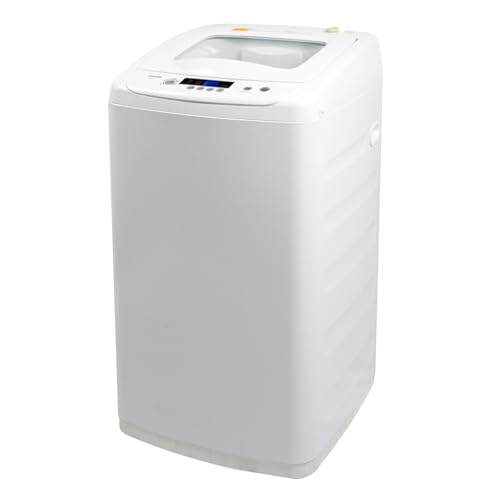 Panda Compact Portable Washing Machine 6.6lbs Capacity Stainless Steel Tub Fully Automatic Compact Washer for Homes & Apartments