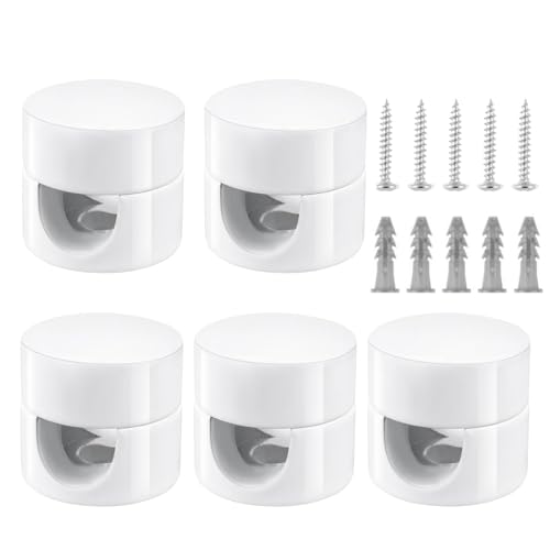 Affenschaukel Lampe 5PCS,Affenschaukel,Kabelhalter Decke,Kabelabdeckung Deckenlampe,für Lampen-DIY,Deckenbefestigung,Aufputz-Kabelhalterung Zur Aufhängung Weiß