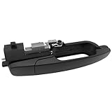 Cheriezing Exterior Door Handle with Bracket Compatible with Ford 2008-2011 Focus (Matte Black) Replace# 8S4Z-5422404-AA, 8S4Z-5422088-AA W/o Hole, 8S4Z-5426684-B - Front Right Passenger Side