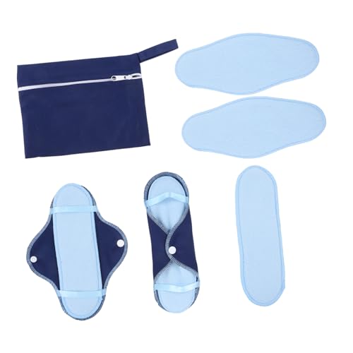 UKCOCO Compresas Reutilizables de Polar Polar Absorbentes y Transpirables Diseño con Botones y Alas para Flujo y Pérdidas Urinarias Protección para Día y Noche