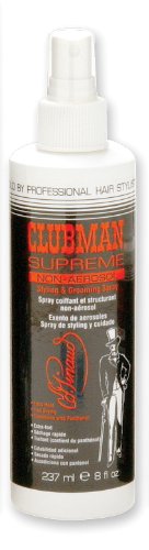 Clubman Pinaud Supreme Non-Aerosol Styling & Grooming Spray, Extra Hold, 8 Fl Oz, (Pack of 3)