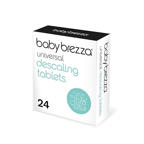 Baby Brezza Pastiglie Anticalcare e Decalcificante Universale – 24 Pastiglie Anticalcare per Sterilizzatore Biberon, Scaldabiberon, Cuocipappa – Compatibili con Tutti i Marchi