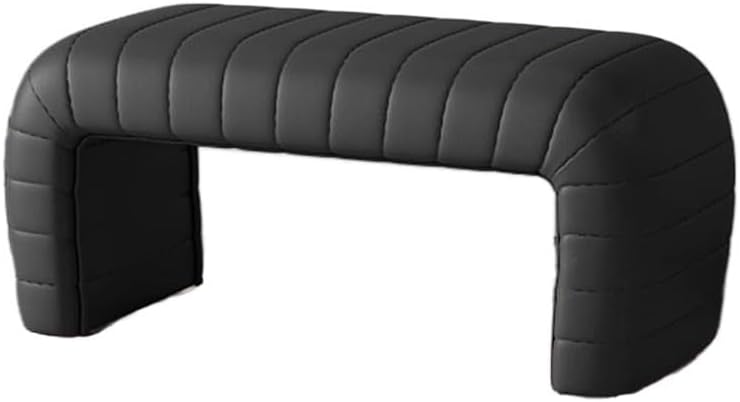 End Stool End of Bed Bench Shoe Changing Stool for Entrance Very Narrow Shoe Changing Stool for Cloakroom Sofa Stool Long Bench(Gris,Medium)