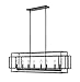 Z-Lite 454-44L-MB Titania Pendant, 8-Light 480 Total Watts, Matte Black