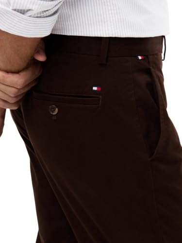 Tommy Hilfiger Herren Core Denton Essential Twill Straight Fit Chino, Dark Coffee, 30 W/32 L – Ansicht 3