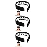 Ipetboom Acupressure Headband, 3pcs Acupressure Wrap Belt Headband for Muscle Relaxation, Facial Skin Lift Up and Chin Up Belt Headband for Neck Head Muscle Stress Relaxation Meditation