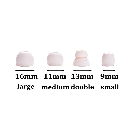 Replacement Eartips Silicone Earbuds Buds Set for Powerbeats Pro Beats Wireless Earphone Headphones,4 Pair (Lvory) - Image 3
