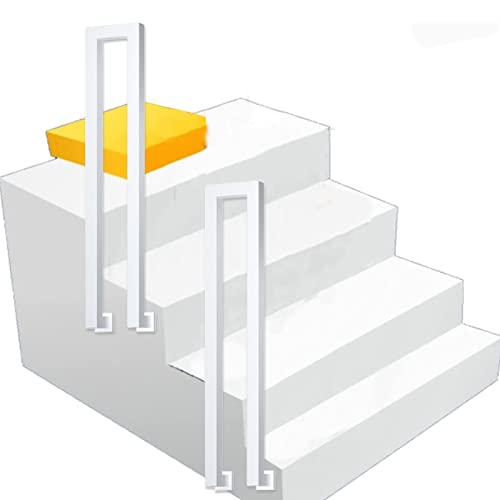 Barre de sécurité en fer forgé moderne pour escalier extérieur et marches