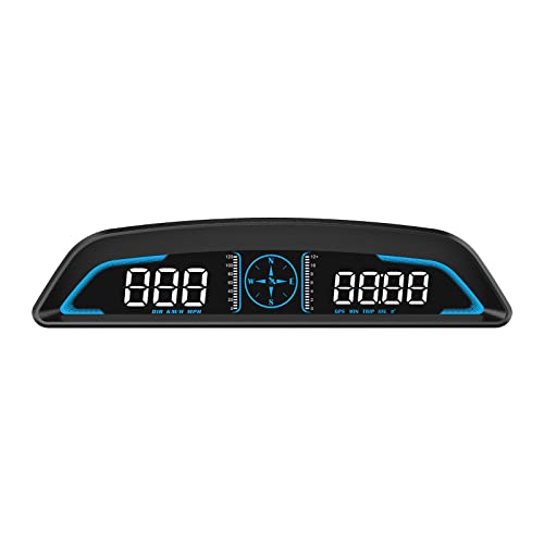 wiiyii Car Hud Heads Up Display G3，Digital GPS Speedometer with Fatigue Driving Reminder，Speed Warning,for All Cars