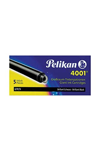 Preisvergleich Produktbild Pelikan Tintenpatrone 4001 GTP / 5, brillant-schwarz, 5 Patronen