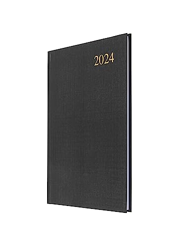 Collins Debden Collins Essential A5 Diary Week to View Planner 2024 - Complete Planner 2024 Daily, Weekly, and Monthly View - (A5 Size, Black) (ESSA53.99-24)