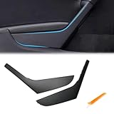 BJchiwu 2pcs Replacement Left/Right Inside Door Armrest Handle Trim Cover for Volkswagen Golf 6 Sedan GTI MK6 2009-2014 Door Pull Handle 5K4868039A 5K4868040A (Black)