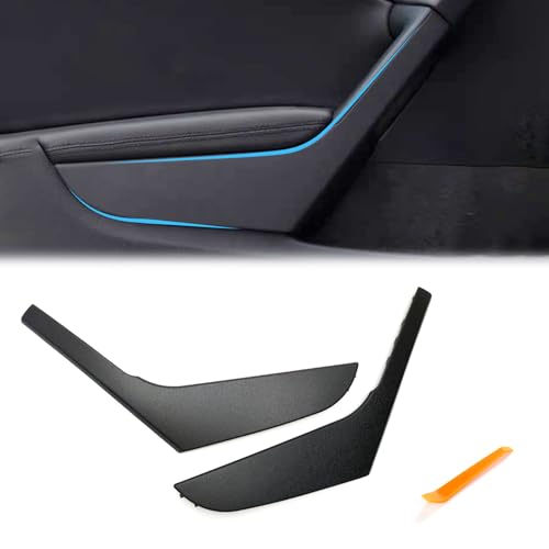 BJchiwu 2 strisce di ricambio per bracciolo interno sinistro/destro per Volkswagen Golf 6 Sedan GTI MK6 2009-2014 maniglia per porta 5K4868039A 5K4868040A (nero)