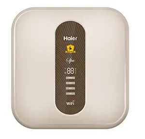 Haier (ES15V-SD WIFI) 15 Litres Vertical 5 Star Storage Shock Proof Smart Wi-Fi Water Heater (Geyser) with Intelligent Bacteria Proof System Technology, backed with 7-year warranty by Haier, (Gold)