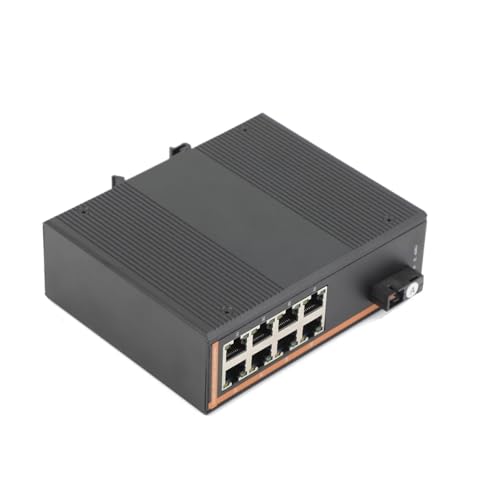 Émetteur-récepteur SC SFP Gigabit avec 1 port optique et 8 ports RJ45 industriels