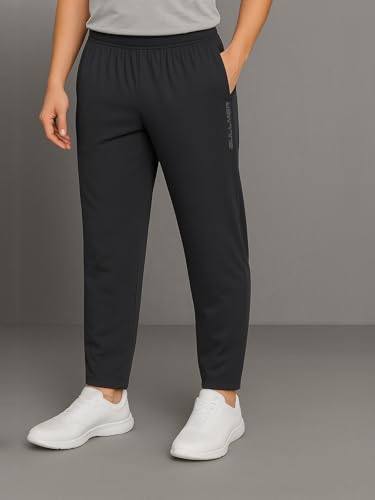 Image of BULLMER Trendy Solid Cotton Blend Regular Fit Trackpant for Men | Mid-Rise Trackpant for Men - Pack of 3