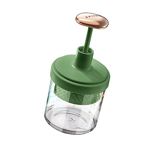 HAPINARY burbujeador tónico de piel con leche limpio piel suave Gel Espumador de limpiador facial fabricante de burbujas para lavado de cara dispositivo de limpieza facial abdominales Green
