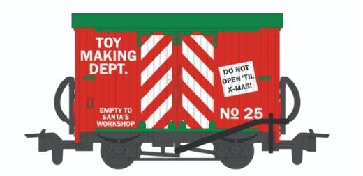 Peco GR-910 Christmas GLT Box Van SANTAS WORKSHOP OO9 Gauge