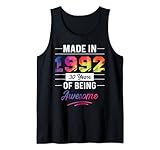 Photo Gallery 30° compleanno made in 1992 tees colorati 30 anni impressionante canotta Photo Gallery 30° compleanno made in 1992 tees colorati 30 anni impressionante canotta