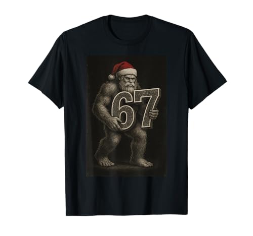 Classic Bigfoot Christmas – Vintage Xmas Sasquatch Funny 67 T-Shirt